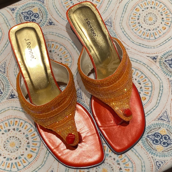 j renee orange shoes